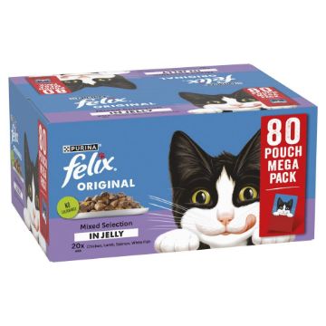 Picture of Felix Pouch Original Mixed Selection in Jelly 85g 80pk