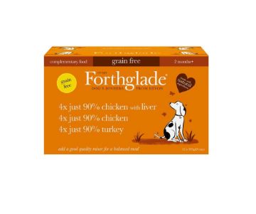Picture of Forthglade Tray Just Chicken & Liver/Chicken/Turkey 395g Variety 12pk