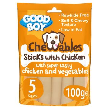 Picture of Good Boy Chewables Chicken Sticks 5pk x 18