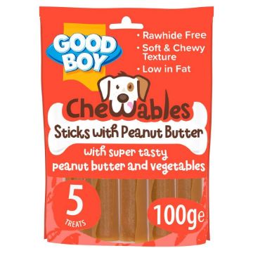 Picture of Good Boy Chewables Peanut Butter Sticks 5pk x 18