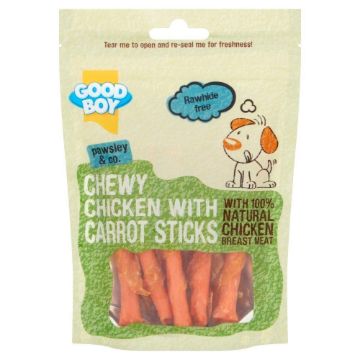 Picture of Good Boy Dog Treats Chewy Chicken & Carrot Sticks 90g x 10