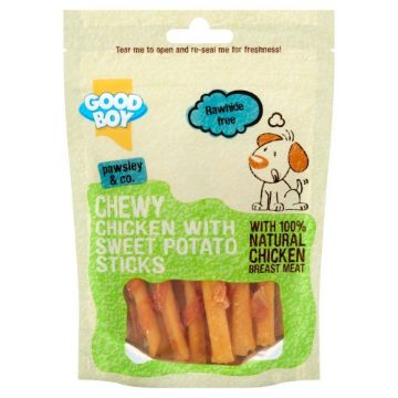 Picture of Good Boy Dog Treats Chewy Chicken & Sweet Potato Sticks 90g x 10