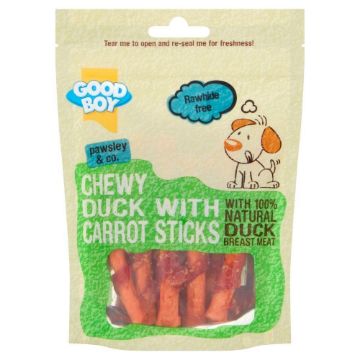 Picture of Good Boy Dog Treats Chewy Duck & Carrot Sticks 90g x 10