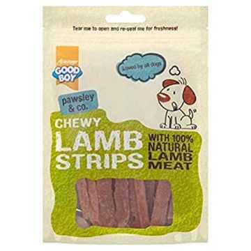 Picture of Good Boy Dog Treats Chewy Lamb Strips 80g x 10
