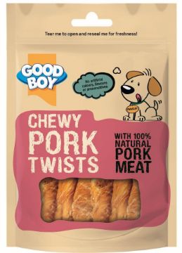 Picture of Good Boy Dog Treats Chewy Pork Twists 60g x 12