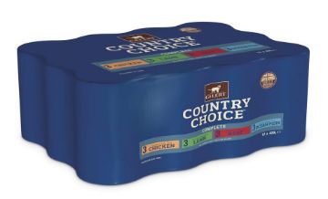 Picture of Gelert Country Choice Cat Cans Mixed 400g 12pk