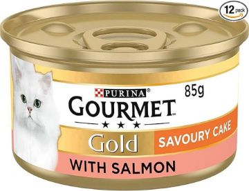 Picture of Gourmet Gold Cat Can Savoury Cake Salmon 85g x 12