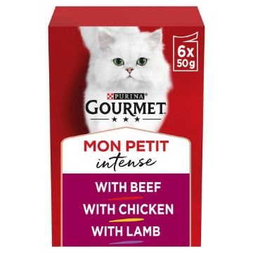 Picture of Gourmet Mon Petit Intense Beef/Chicken/Lamb 50g 6pk x 8
