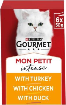 Picture of Gourmet Mon Petit Intense Turkey/Chicken/Duck 50g 6pk x 8