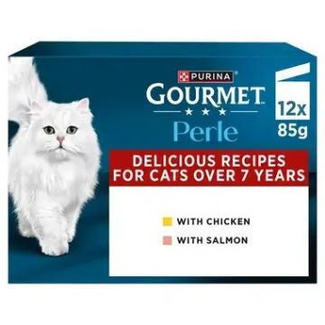 Picture of Gourmet Perle Pouch Senior 7+ Mini Fillets in Gravy 85g 12pk x 4