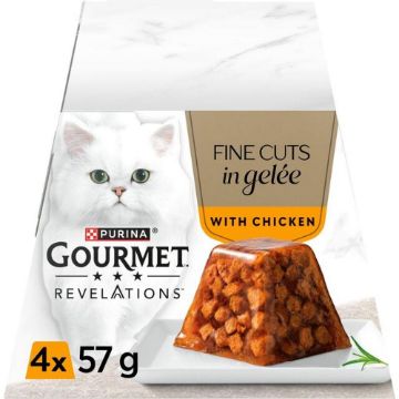 Picture of Gourmet Revelations Pots Chicken in Jelly 57g 4pk x 6
