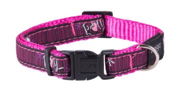 Picture of ROGZ Fancy Dress Collar Pink Love Small 20-31cm x 1