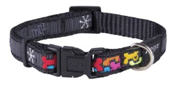 Picture of ROGZ Fancy Dress Collar Multi Bone Large 34-56cm x 1