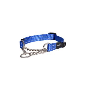 Picture of ROGZ Control Chain Collar Blue Medium 31-45cm x 1