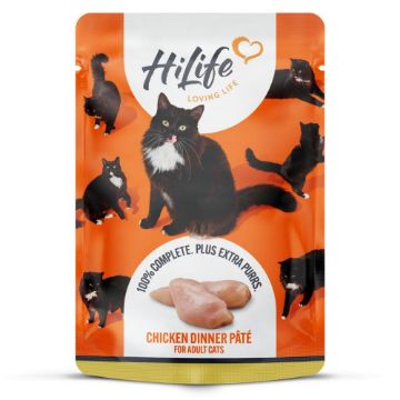 Picture of HiLife Cat Pouch Complete Chicken Dinner 70g x 18
