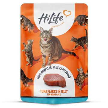 Picture of HiLife Cat Pouch Complete Tuna Flake 70g x 18