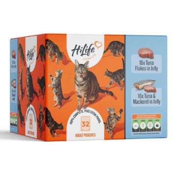 Picture of HiLife Cat Pouch Complete Tuna in Jelly 70g 32pk x 1