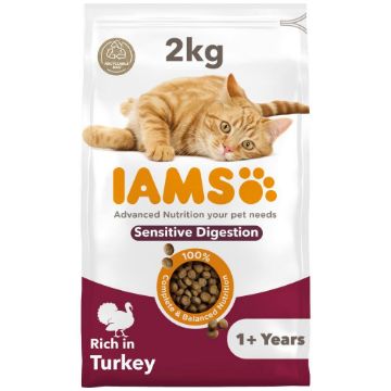 Picture of Iams Cat Sensitive Digestion Turkey 2kg