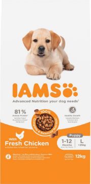 Picture of Iams Puppy Large Breed Chicken 12kg