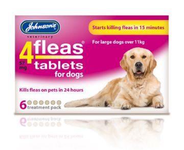 Picture of Johnson's 4-Fleas Dog Flea Tablets 6 Tab x 1