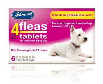 Picture of Johnson's 4-Fleas Small Dog & Puppy Flea Tablets 6 tab x 1