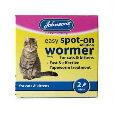 Picture of Johnson's Cat Easy Spot-On Wormer x 1
