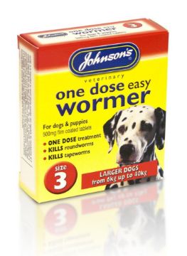 Picture of Johnson's One Dose Wormer (Size 3) Large x 6