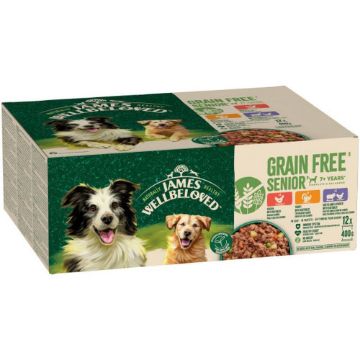 Picture of JWB Senior Dog Can Variety 400g 12pk