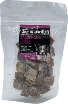 Picture of K9 Chew Co. Salmon Skin Cubes 100g x 1