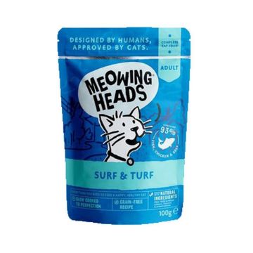 Picture of Meowing Heads Pouch Surf & Turf 100g x 10