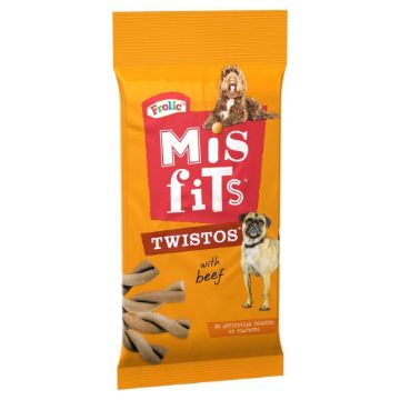 Picture of Misfits Twistos Dog Treats Beef 105g x 18