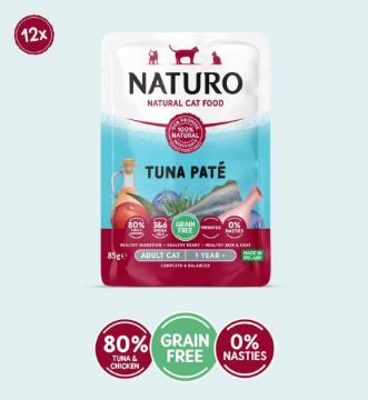 Picture of Naturo Adult Cat Pouch Tuna Pate 85g x 12
