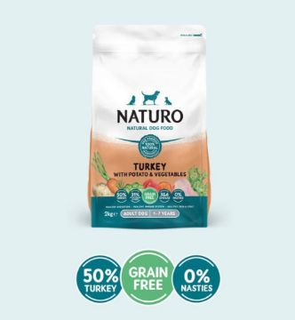 Picture of Naturo Adult Dog Complete Turkey, Potato & Veg 2kg x 1