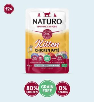 Picture of Naturo Kitten Pouch Chicken Pate 85g x 12