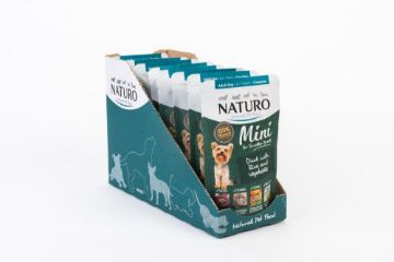 Picture of Naturo Adult Dog Mini Pouch Duck, Rice & Veg 150g x 8