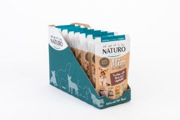 Picture of Naturo Adult Dog Mini Pouch Turkey, Rice & Veg 150g x 8