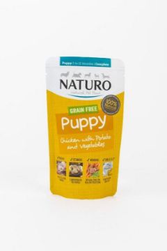 Picture of Naturo PUPPY Pouch GRAIN FREE Chicken, Potato & Veg 150g x 8