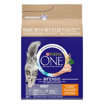 Picture of Purina One Adult Cat Chicken & Whole Grains 3kg x 1