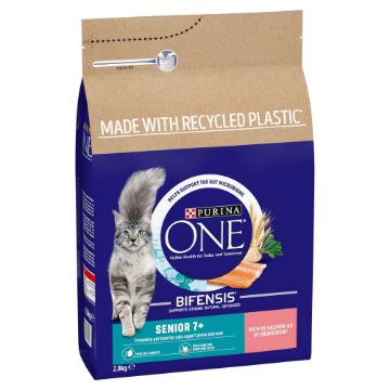 Picture of Purina One Cat Senior 7+ Salmon & Whole Grains 2.8kg x 1