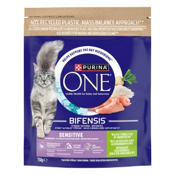 Picture of Purina One Cat Sensitive Turkey & Rice 750g x 1