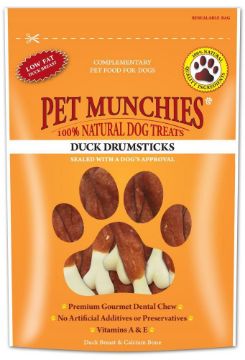 Picture of Pet Munchies Dog Treats Duck Drumsticks 100g x 8