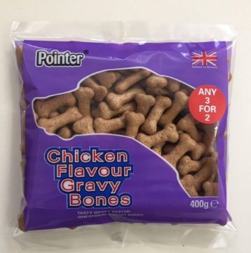 Picture of Pointer Chicken Flavour Gravy Bones 400g x 6