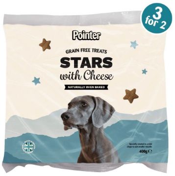 Picture of Pointer Grain-Free Cheese Stars 400g x 6