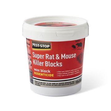 Picture of Pest-Stop Super Rat & Mouse Killer Wax Blocks 15 x 20g x 1