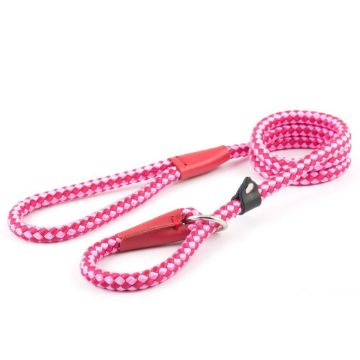 Picture of Ancol Viva Nylon Rope Snap Lead 50kg 107 x 1.2cm Pink x 1