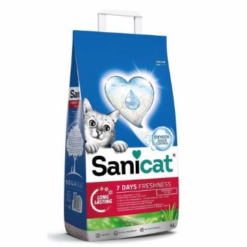 Picture of Sanicat Aloe Vera 7 Day Freshness Cat Litter 4 Litre x 5