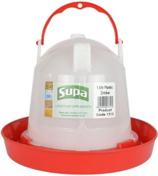 Picture of Supa Red & White Poultry Drinker 1.5 Litre x 3