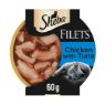 Picture of Sheba Fillets Cat Food Tray Chicken & Tuna in Gravy 60g x 32