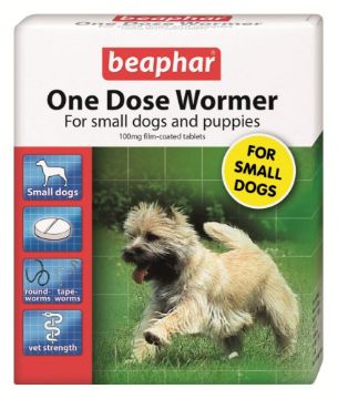 Picture of Beaphar One Dose Wormer Small Dogs & Puppies 3 Tablet x 1