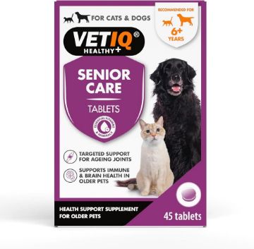 Picture of VETIQ Senior Care Dog & Cat Tablets 45tab x 1